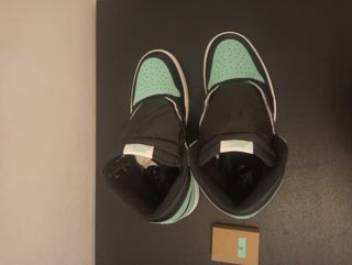 Jordan 1 High - Scarpe - Nero Verde Acqua