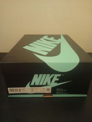 Jordan 1 High - Scarpe - Nero Verde Acqua