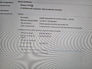 Ordenador sobremesa Windows 10