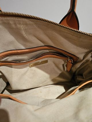 Bolso Uterque marrón - Piel