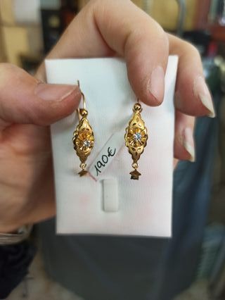 Pendientes oro vintage