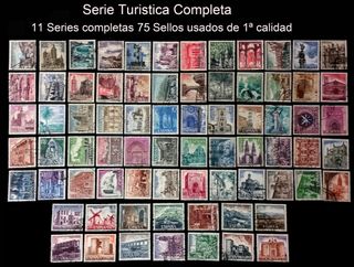 Sellos España Serie Turística completa