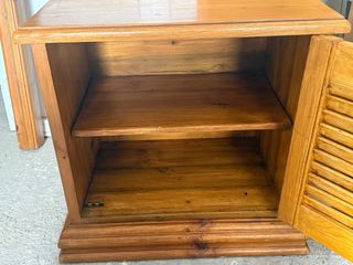 Cabecero cama + 2 mesitas noche madera