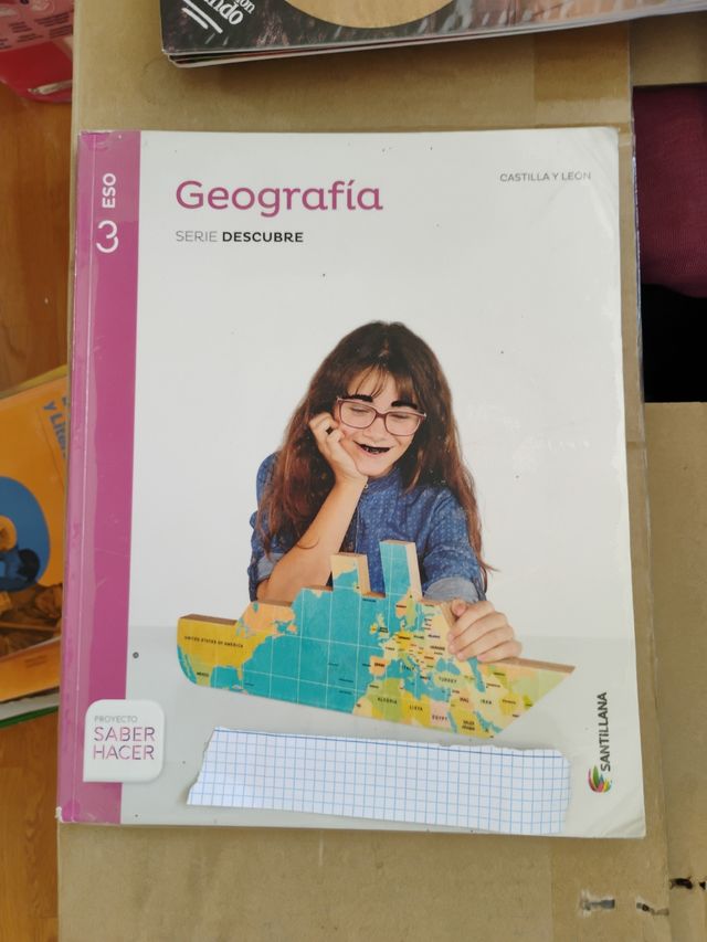 Libro 3 ESO de geografía editorial Santillana