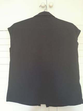 Blusa Mango azul marino XS