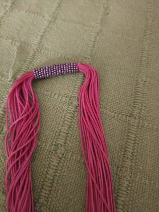 Collar largo rosa | Joya elegante