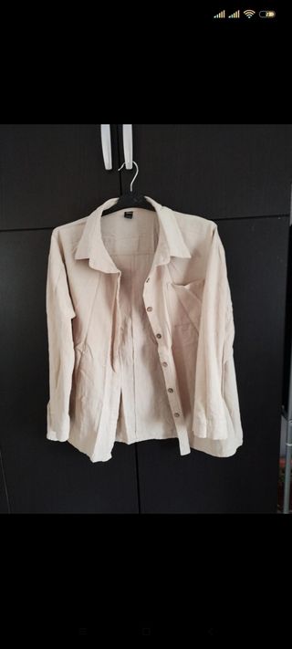 Camisa beige Shein mujer