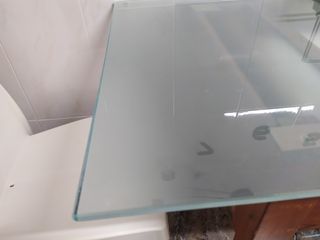 cristal templado mate 140cm sobre mesa