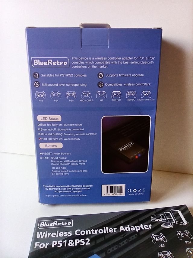 PlayStation 2 Adaptador Bluetooth PS2