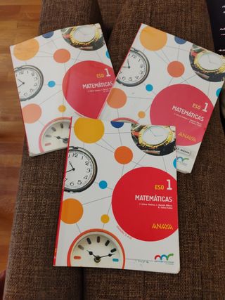 Libros de matemáticas de 1 ESO