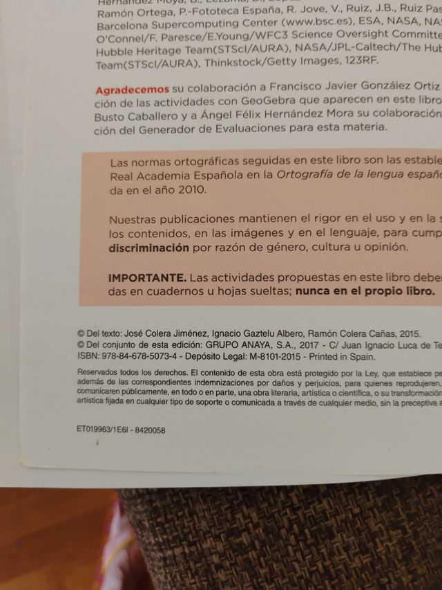 Libros de matemáticas de 1 ESO