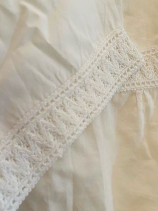 LOTE 9 Blusa blanca algodón - Talla L + regalo