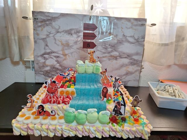 Tarta chuches personalizada.