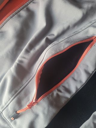 Chaqueta Boriken niña gris-naranja