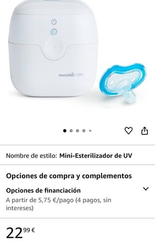 Miniesterilizador UV Munchkin 159S