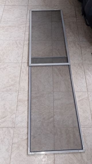 Zanzariera alluminio grigio