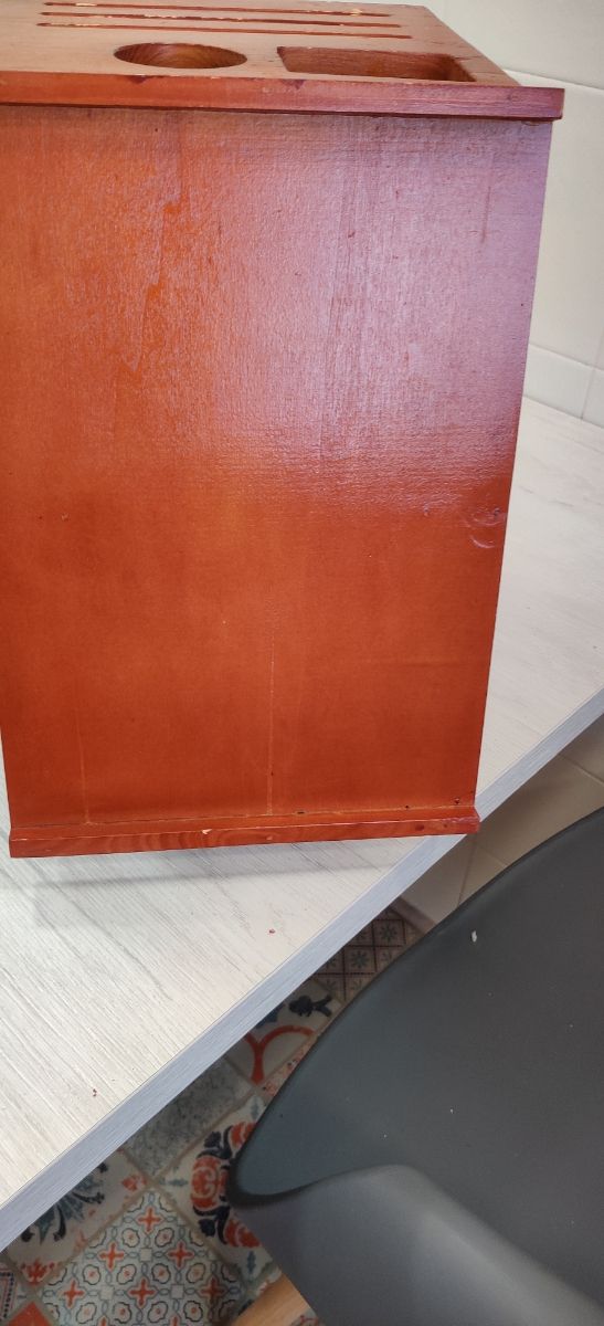 Organizador madera marrón