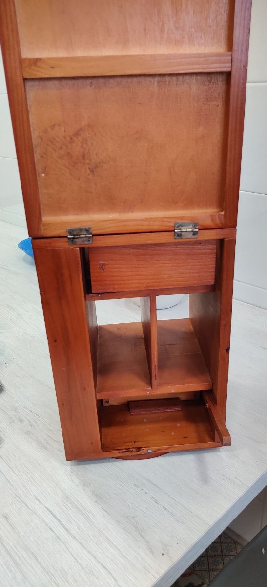 Organizador madera marrón