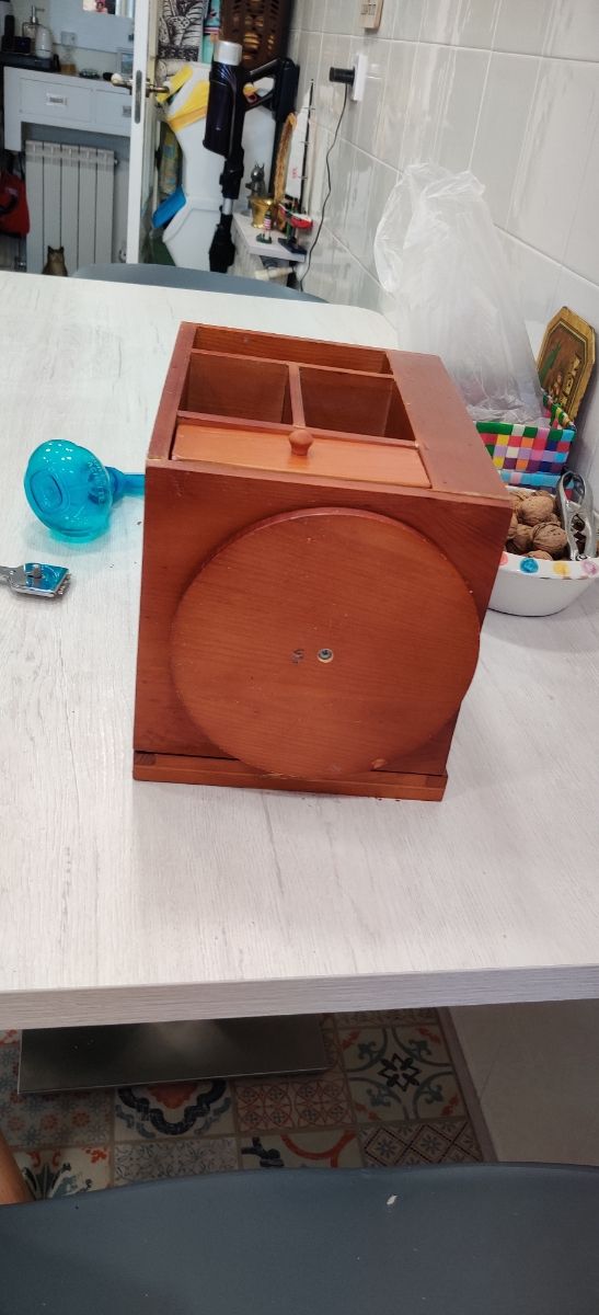 Organizador madera marrón