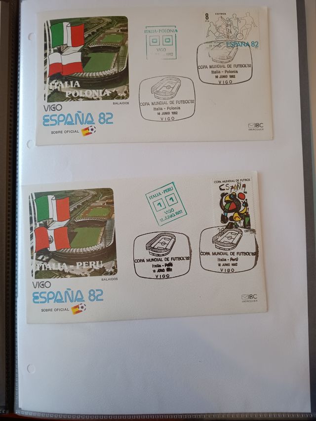 Sobres 1º día Mundial España'82