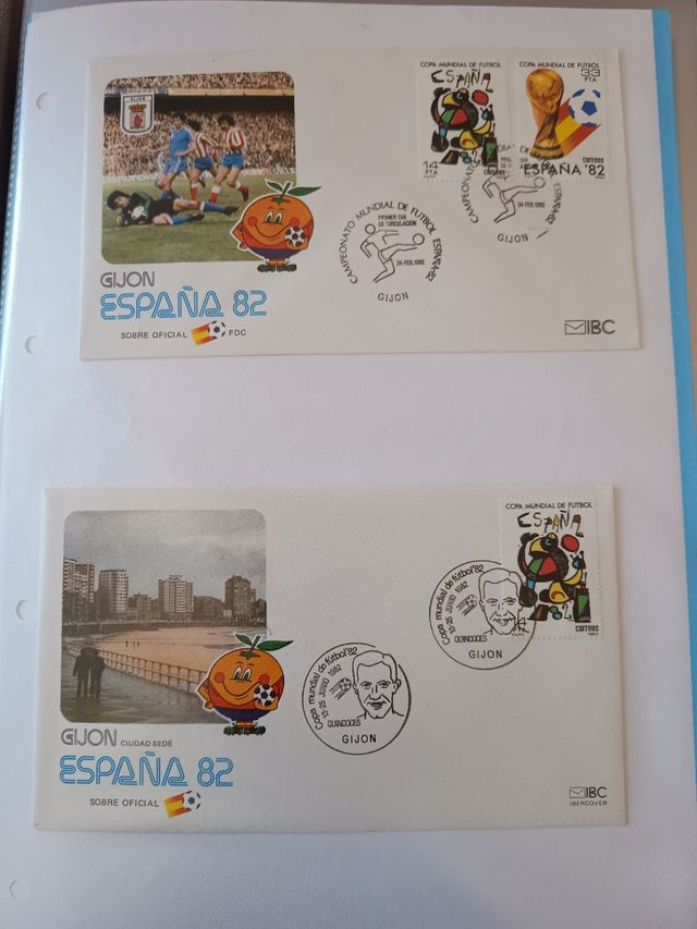Sobres 1º día Mundial España'82