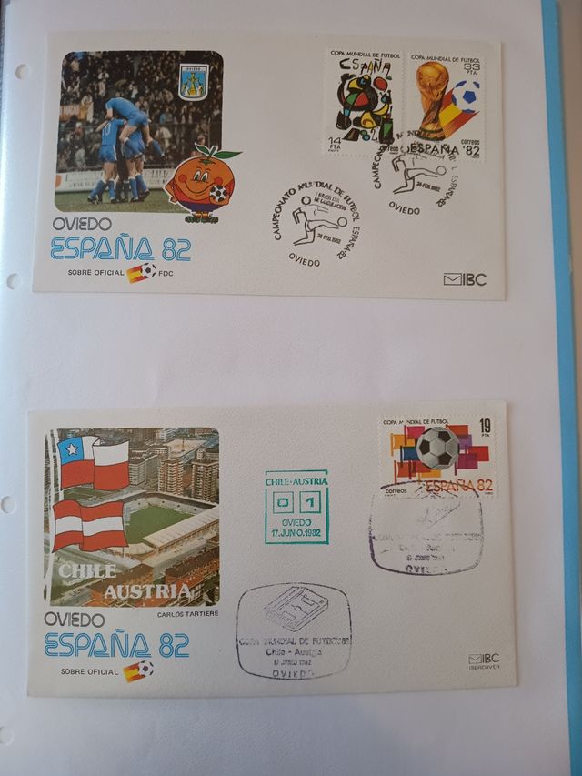 Sobres 1º día Mundial España'82