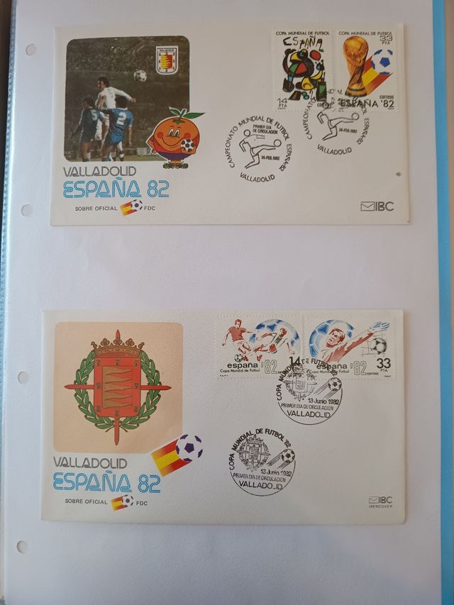 Sobres 1º día Mundial España'82