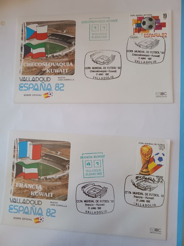 Sobres 1º día Mundial España'82
