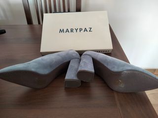 MARYPAZ - Zapatos tacón azul marino 38