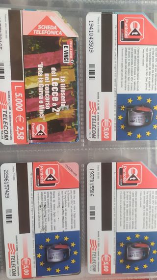 10 Schede Telefoniche Rare