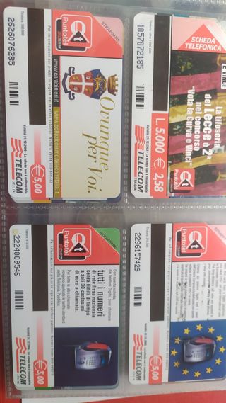10 Schede Telefoniche Rare