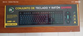 Teclado y ratón gaming RGB. Mod 8010. 