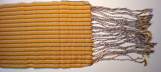 Fajas regionales tejidas a rayas, anchura 28 cm. N