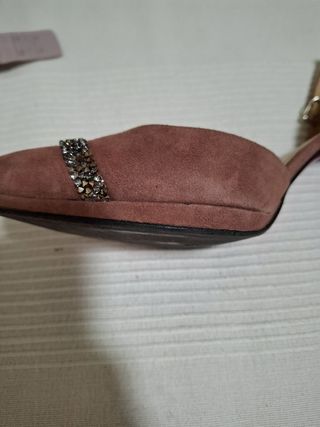 Sandalias Lodi tacón rosa palo