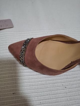 Sandalias Lodi tacón rosa palo