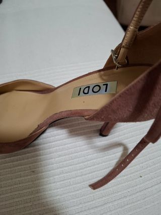 Sandalias Lodi tacón rosa palo