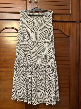 Vestido Bimba y Lola L - Beige/Negro