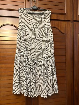 Vestido Bimba y Lola L - Beige/Negro