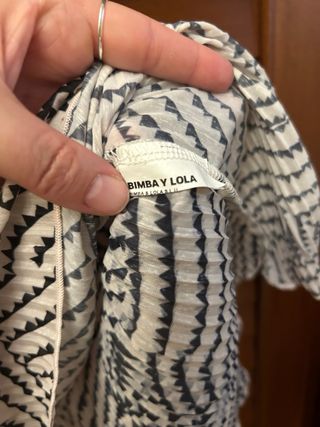 Vestido Bimba y Lola L - Beige/Negro