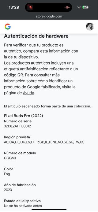 Google Pixel Buds Pro Blancos/Gris Niebla