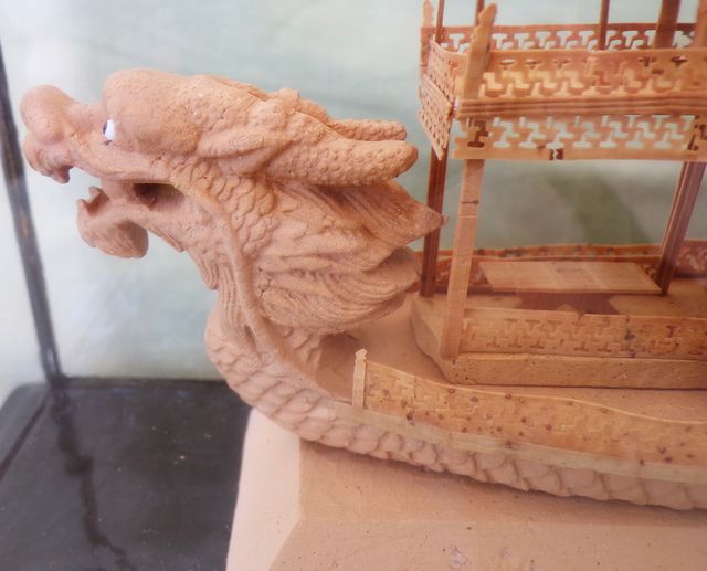 Barco Chino de Corcho - Vitrina