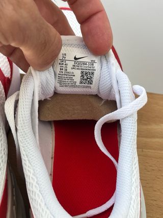 Zapatillas Nike Air Max 90 (GS) rojas y blancas