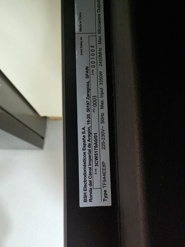 Horno Balay multifunción - Gris