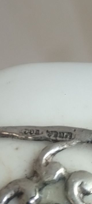 Scatolina Ceramica Argento - Decorata