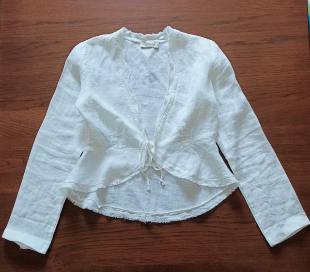 Blusa lino bianco JO MODA