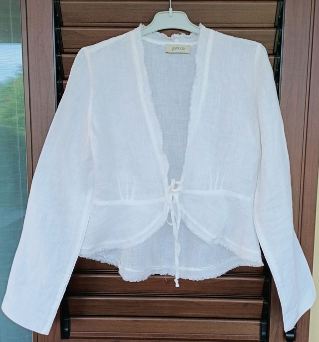 Blusa lino bianco JO MODA