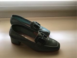 Mocasines Soriano piel verde 37