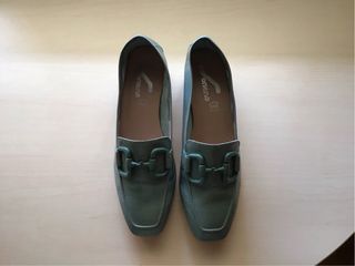 Mocasines Soriano piel verde 37