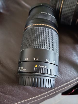 Lote Canon EOS Cámara 35mm + Objetivo