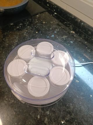 Yogurtera - 7 tarros, uno de ellos falta